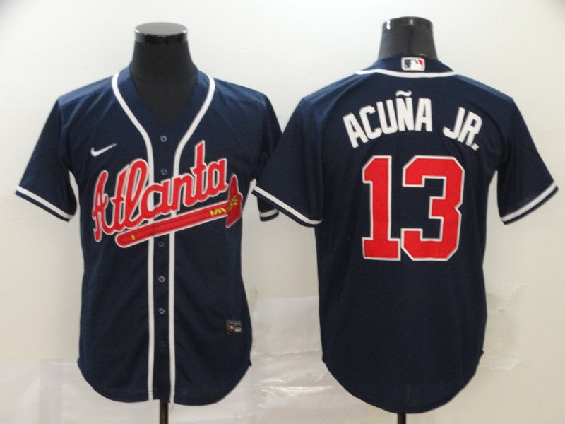 New Men's Atlanta Braves Ronald Acuna Jr. #13 jersey Blue