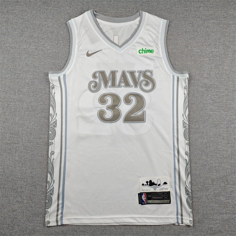 Men's Dallas Mavericks Cooper Flagg #32 White 2024/25 Swingman Player Jersey - City Edition