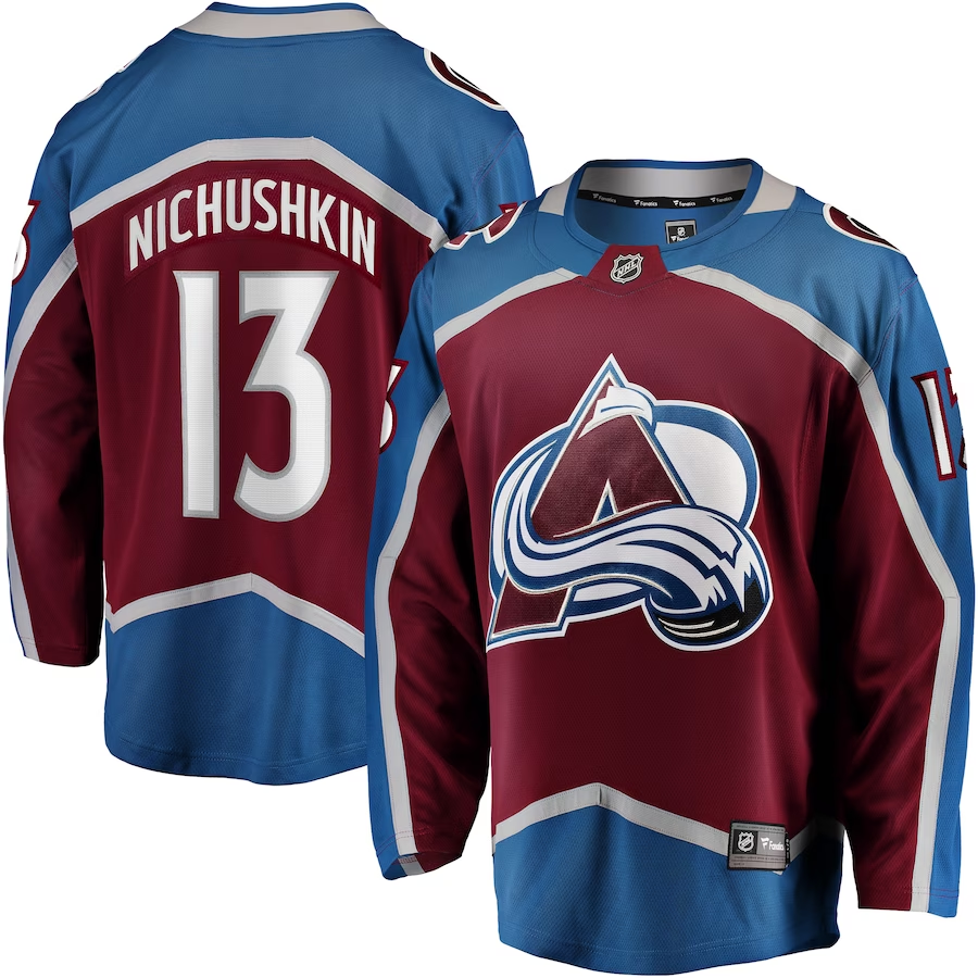Men's Colorado Avalanche Valeri Nichushkin #13 Burgundy Breakaway Player jersey