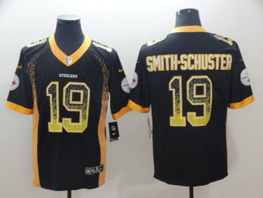Men's Pittsburgh Steelers JuJu Smith-Schuster #19 Black Authentic Player jersey