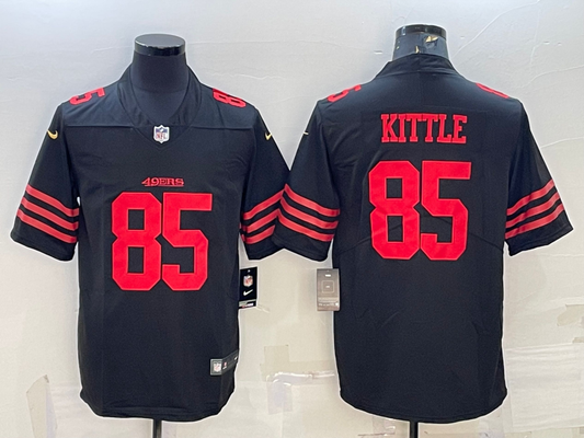 Men's San Francisco 49ers George Kittle #85 Black Player jersey