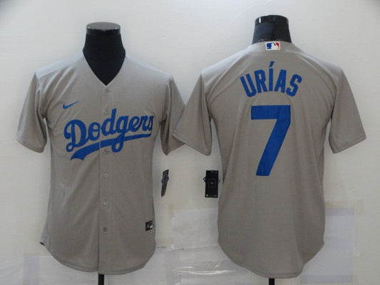 Men's Los Angeles Dodgers Julio Urias #7 Gray Replica Baseball jersey