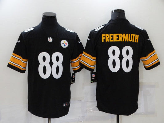 Men's Pittsburgh Steelers Pat Freiermuth #88 Black Game jersey