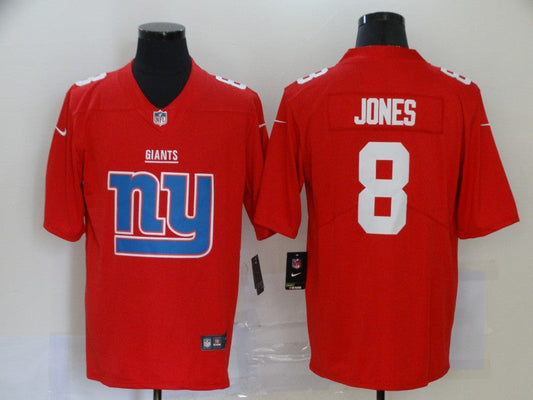 Men's New York Giants Daniel Jones #8 Red Player Game jersey