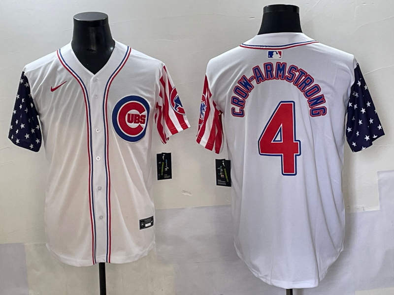 Men's Chicago Cubs Pete Crow-Armstrong #4 White Alternate Limited Player Jersey