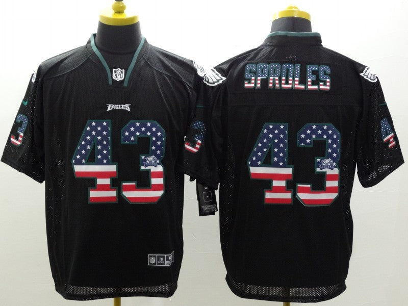 Men's Philadelphia Eagles Darren Sproles #43 Black Game jersey