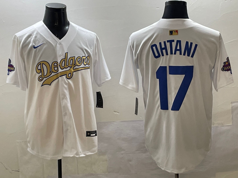 Men's Los Angeles Dodgers Shohei Ohtani White Alternate Player jersey