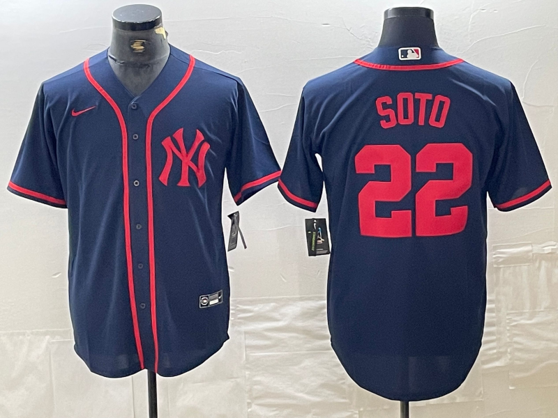 Men's New York Yankees Juan Soto #22 Navy Limited Game jersey