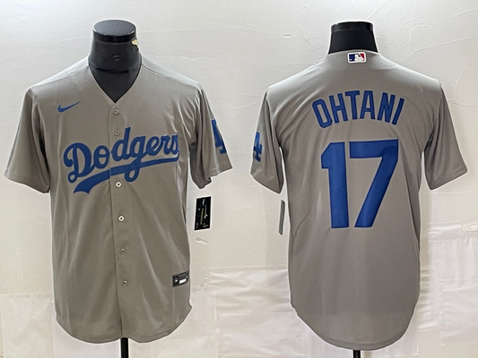 Men's Los Angeles Dodgers Shohei Ohtani #17 Gray Replica Game jersey