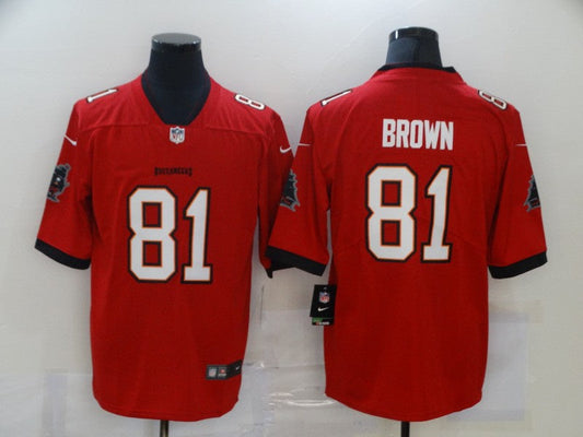 Men's Tampa Bay Buccaneers Antonio Brown #81 Red Game jersey