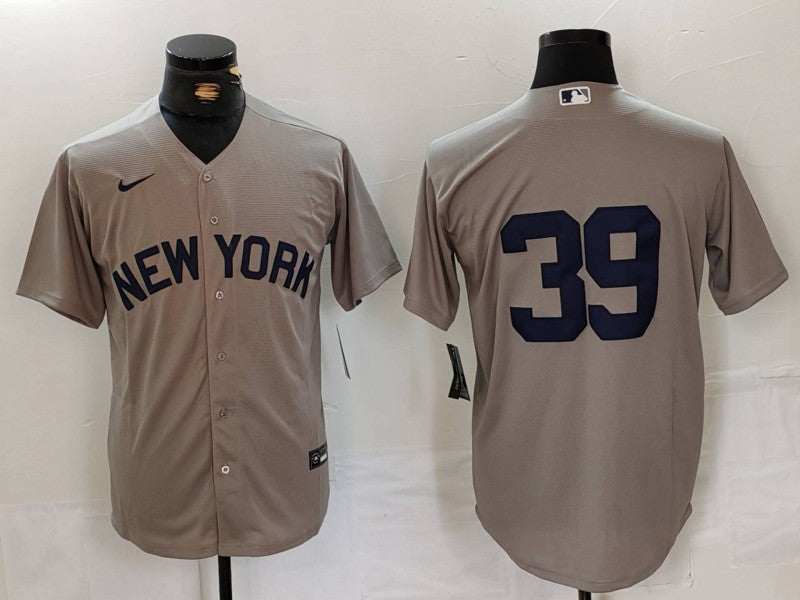 Men's New York Yankees Jose Trevino #39 Gray Replica Player Name jersey