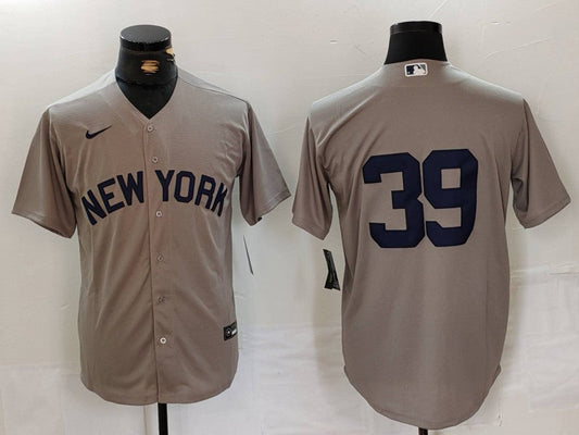 Men's New York Yankees Jose Trevino #39 Gray Replica Player Name jersey