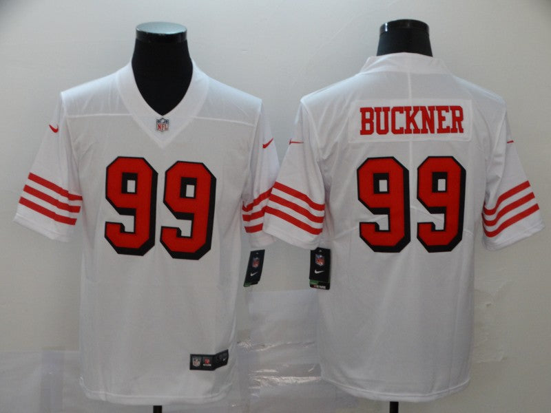 Men's San Francisco 49ers DeForest Buckner #99 White Game jersey