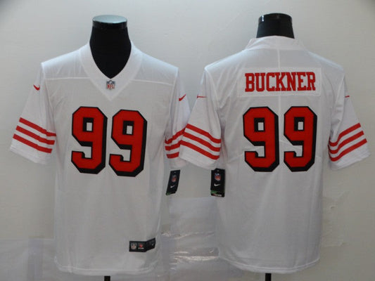 Men's San Francisco 49ers DeForest Buckner #99 White Game jersey