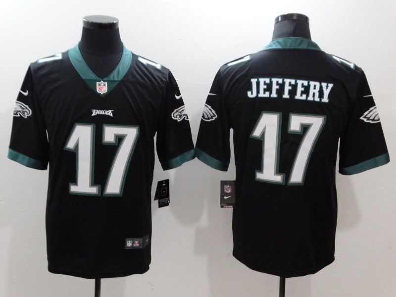 Men's Philadelphia Eagles Alshon Jeffery #17 Black Game jersey
