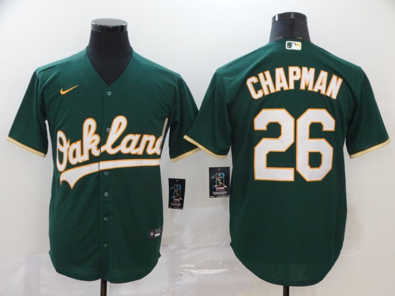Men's Oakland Athletics Matt Chapman #26 Green Replica Baseball jersey