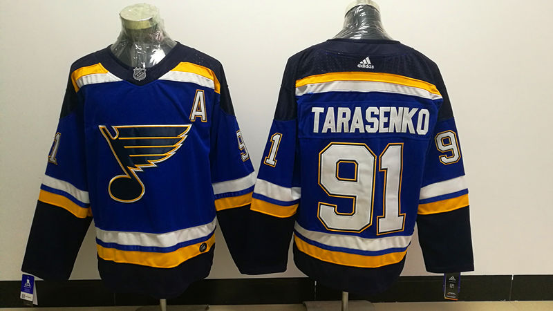 Men's St. Louis Blues Vladmir Tarasenko #91 Blue Home Breakaway Player jersey