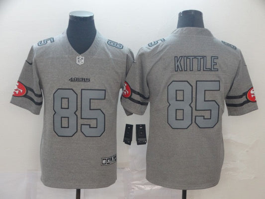 Men's San Francisco 49ers George Kittle #85 Gray Game jersey