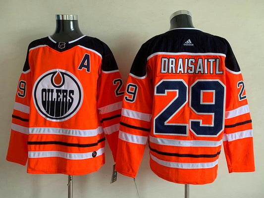 Men's Edmonton Oilers Leon Draisaitl #29 Orange Breakaway Player jersey