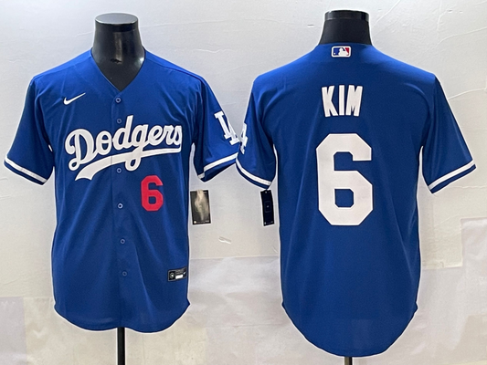 Men's Los Angeles Dodgers Hyeseong Kim #6 Royal Limited Player Jersey