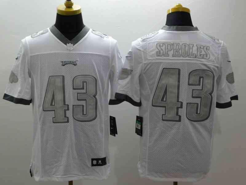 Men's Philadelphia Eagles Darren Sproles #43 White Game jersey