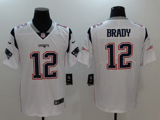 Men's Tom Brady #12 New England Patriots jersey White