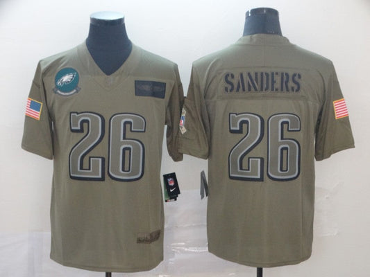 Men's Philadelphia Eagles Miles Sanders #26 Brown Game jersey