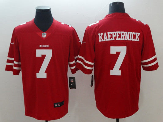 Men's San Francisco 49ers #7 Colin Kaepernick Player jersey Red