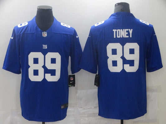 Men's New York Giants Kadarius Toney #89 Blue Game jersey