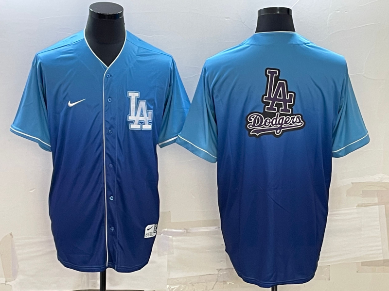 Men's Los Angeles Dodgers Blue Blank Replica jersey
