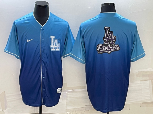 Men's Los Angeles Dodgers Blue Blank Replica jersey