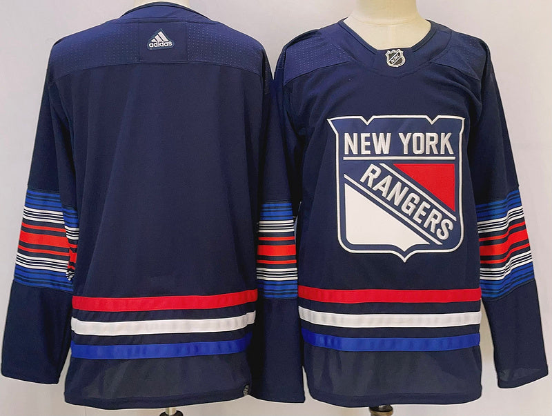 Men's New York Rangers Blue Blank Game jersey