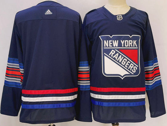 Men's New York Rangers Blue Blank Game jersey