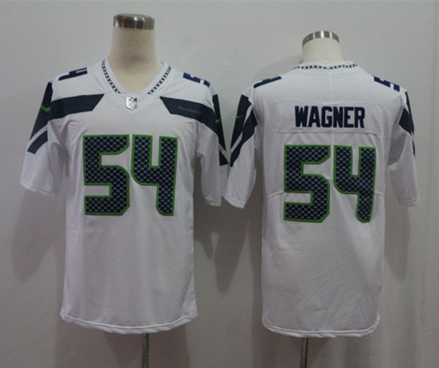 Men's Seattle Seahawks Bobby Wagner #54 White Game jersey