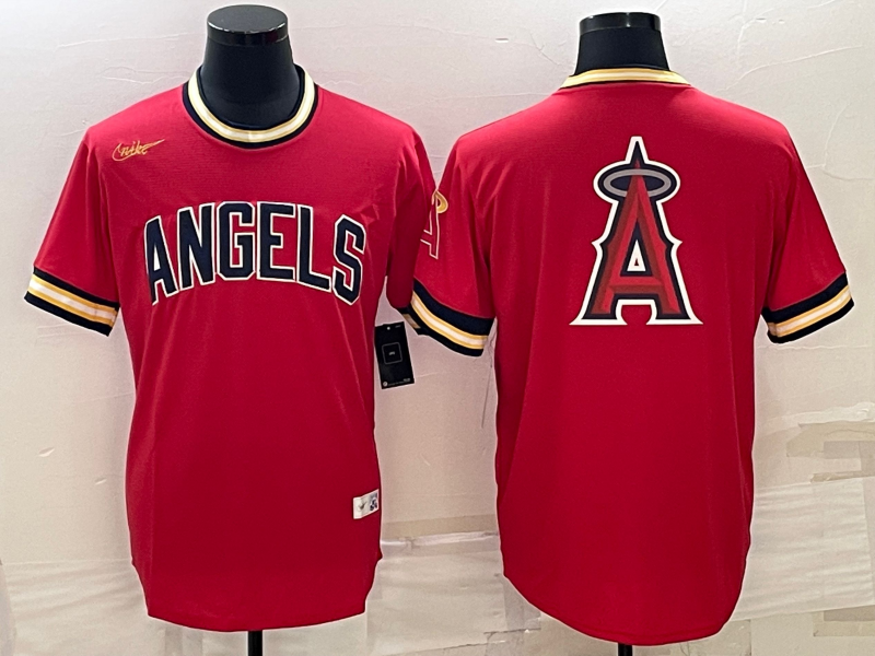 Men's Los Angeles Angels Red Authentic Player jersey
