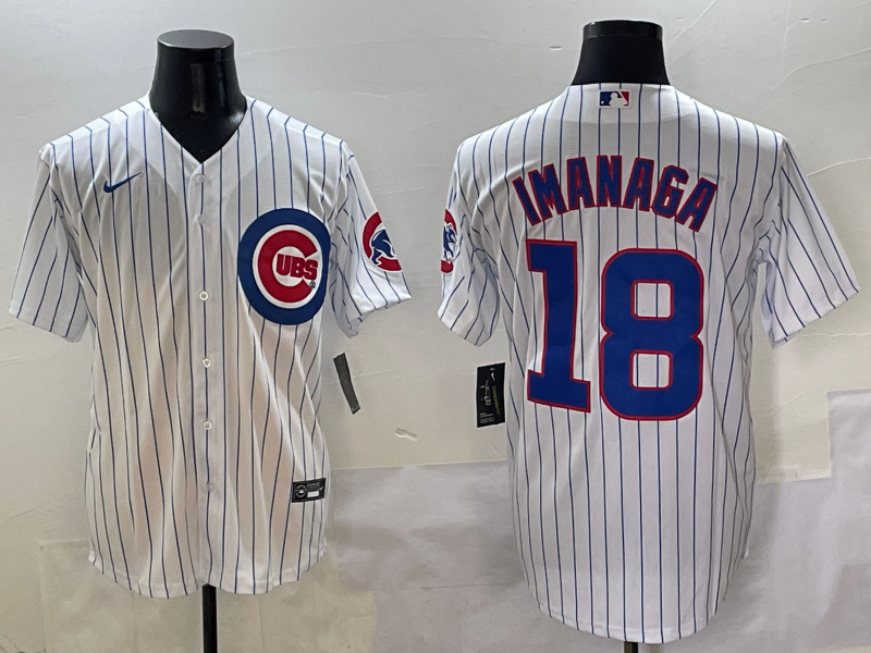 Men's Chicago Cubs Shota Imanaga #18 White Home Replica Player jersey
