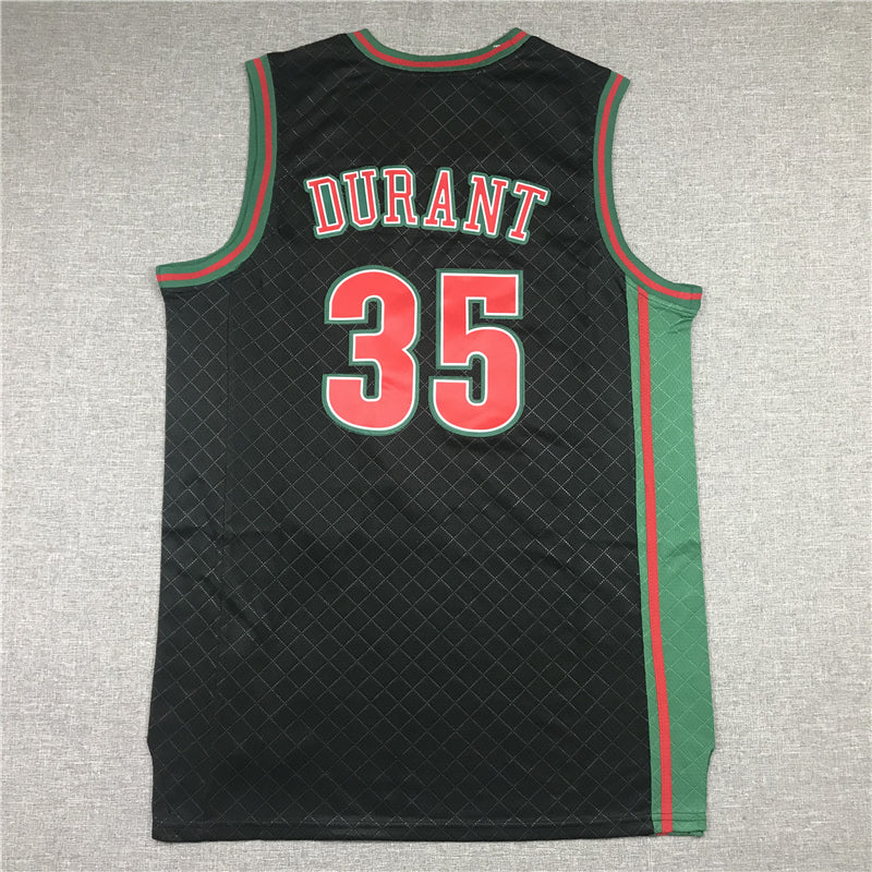 Men's Seattle SuperSonics Kevin Durant 2007-08 Black Hardwood Classics Swingman Jersey