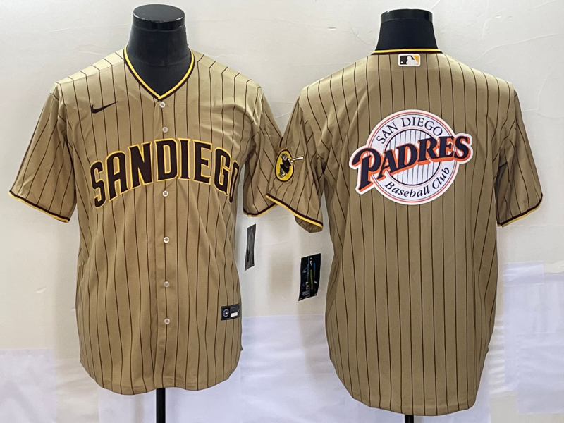 Men's San Diego Padres Tan Alternate Replica Player jersey