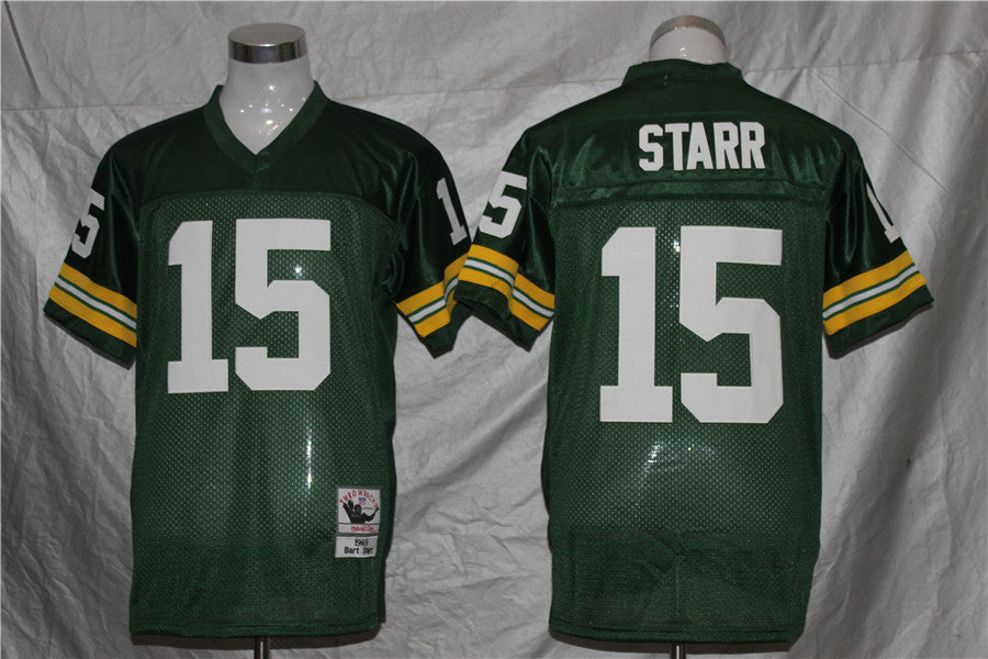 Men's Green Bay Packers Bart Starr Mitchell & Ness Green Legacy Replica jersey