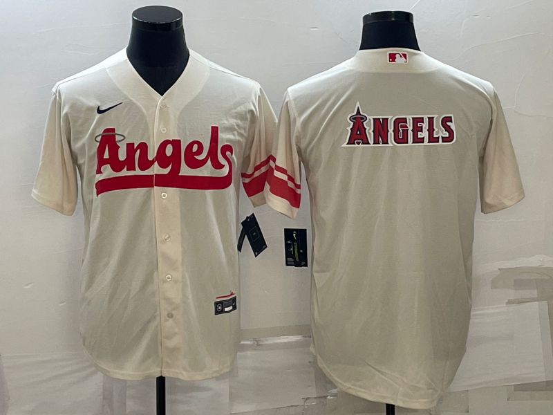 Men's Los Angeles Angels Cream 2022 City Connect Replica Player jersey