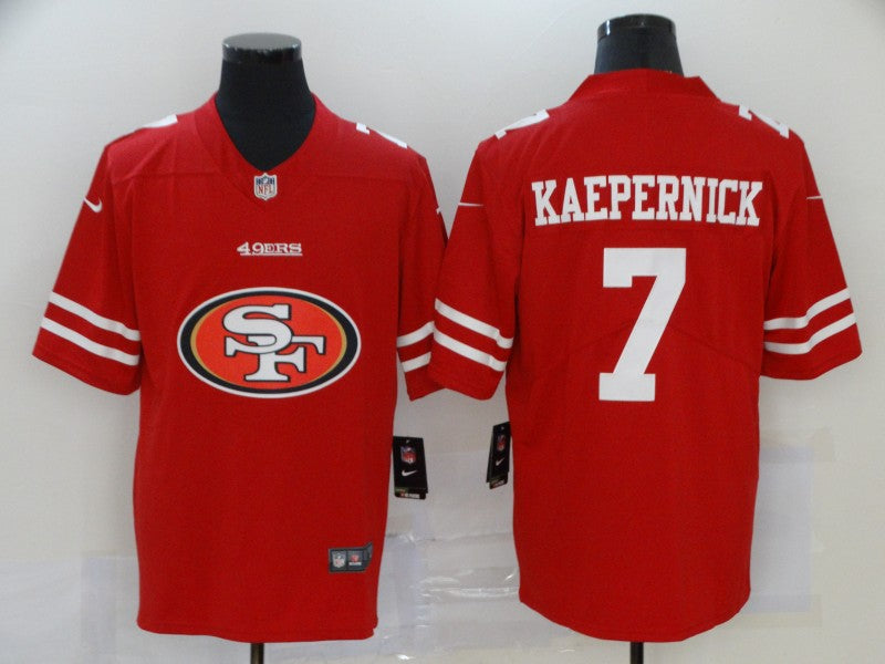 Men's San Francisco 49ers Colin Kaepernick #7 Red Game Player jersey