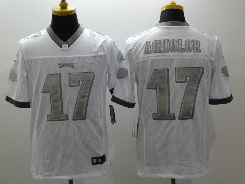 Men's Philadelphia Eagles Nelson Agholor #17 White Game jersey