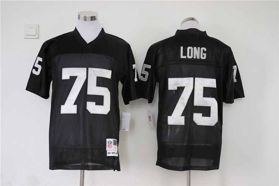 Men's Oakland Raiders Howie Long Mitchell & Ness Black Legacy Replica jersey