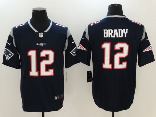 Men's Tom Brady #12 New England Patriots jersey Navy