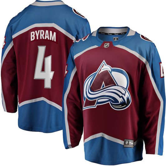Men's Colorado Avalanche Bowen Byram #4 Maroon Home Breakaway Player jersey
