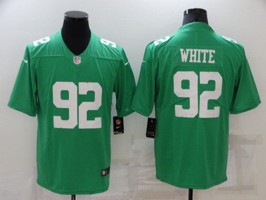 Men's Philadelphia Eagles Reggie White #92 Green Game jersey