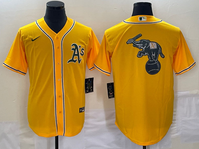 Men's Oakland Athletics Gold Alternate Replica Game jersey