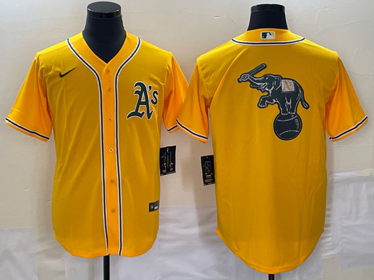 Men's Oakland Athletics Gold Alternate Replica Game jersey