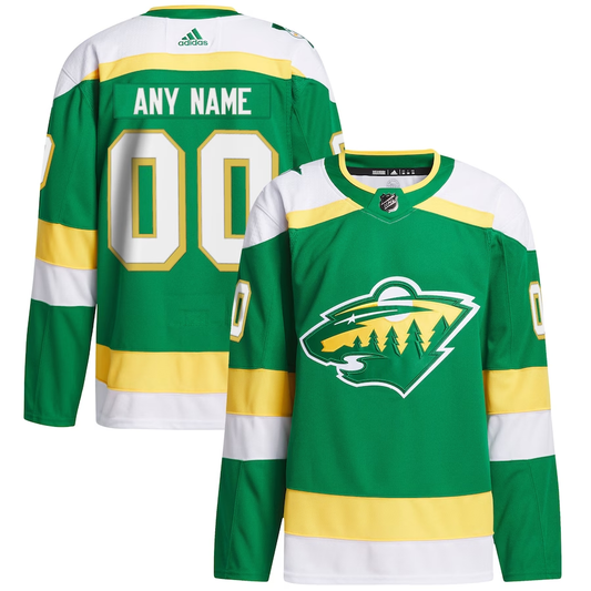 Men's Minnesota Wild Green Alternate 2023/24 Primegreen Authentic Custom jersey