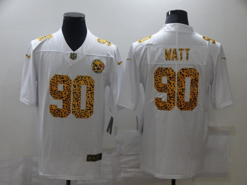 Men's Pittsburgh Steelers T.J. Watt #90 White Game Player jersey